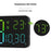 6678R Minimalist RGB Night Light Wall Clock Multi-Function Time Temperature Date Digital Display Clock - 4
