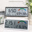 9554 LCD Digital Wall Clock Temperature Humidity Display Multi-Function Large Screen Clock - Black - 3