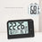 YD109 LCD Digital Alarm Clock Large Display Temperature Humidity Display Bedside Backlight Clock - Black - 4