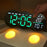 2808 Digital LED Wall Clock Living Room Multi-Function Temperature Date Display Alarm Clock with Light - Three Color Display - 7