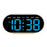 GH9003 Multifunctional LED Digital Clock Temperature Display Ambient Light Bedside Clock - White Shell / Blue Display - 1