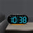 GH9003 Multifunctional LED Digital Clock Temperature Display Ambient Light Bedside Clock - White Shell / Blue Display - 2