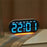 GH9003 Multifunctional LED Digital Clock Temperature Display Ambient Light Bedside Clock - White Shell / Blue Display - 3