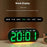 GH9003 Multifunctional LED Digital Clock Temperature Display Ambient Light Bedside Clock - White Shell / Blue Display - 6