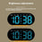 GH9003 Multifunctional LED Digital Clock Temperature Display Ambient Light Bedside Clock - White Shell / Blue Display - 7