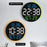 6672 Multifunctional Wall Clock Night Light Temperature Humidity Display Silent Electronic Clock - Three Color - 3
