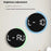 6672 Multifunctional Wall Clock Night Light Temperature Humidity Display Silent Electronic Clock - Three Color - 6