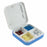 CR-210 Smart Pill Organizer 7-Day Medicine Dispenser 4 Compartments Portable Health Supplement Container (BPA Free, No FDA) - Blue - 2