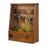 Key Holder Wall Mount Organizer Decorative Storage Box for Entryway Living Room Home - Brown - 1