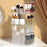 Transparent Rotating Makeup Organizer Adjustable Cosmetic Skincare Product Storage Display Stand - 1