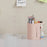 Rotating Makeup Organizer 2 Tier For Puff Sponge Lipstick Brush Storage Box with Dustproof Cover - White - 3