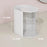 Rotating Makeup Organizer 2 Tier For Puff Sponge Lipstick Brush Storage Box with Dustproof Cover - White - 6