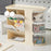 Desktop Organizer Multi-Drawer Storage Rack Office Stationery Holder Multi-Function Desk Tidy - Creamy White - 1
