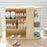 Desktop Organizer Multi-Drawer Storage Rack Office Stationery Holder Multi-Function Desk Tidy - Creamy White - 5