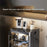 4-Tier Dust-Proof Cup Storage Cabinet Tea Coffee Drinkware Countertop Mug Organizer - Black - 3