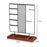 Multi-Tier Jewelry Stand Organizer Earring Bracelet Iron Display Rack with Wooden Base - 5