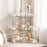 Clear 3-Tier Cosmetic Organizer Makeup Storage Rack Vanity Skincare Perfume Display Stand - White - 3