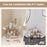 Clear 3-Tier Cosmetic Organizer Makeup Storage Rack Vanity Skincare Perfume Display Stand - White - 4