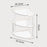 Clear 3-Tier Cosmetic Organizer Makeup Storage Rack Vanity Skincare Perfume Display Stand - White - 6