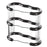 Clear 3-Tier Vanity Cosmetic Organizer Makeup Storage Rack Vanity Skincare Perfume Display Stand - Black - 2