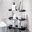 Clear 3-Tier Vanity Cosmetic Organizer Makeup Storage Rack Vanity Skincare Perfume Display Stand - Black - 4