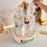 Makeup Organizer 360-Degree Rotating Desktop Storage Box Cosmetic Holder for Vanity Bedroom Lipstick Jewelry - Creamy Yellow - 5