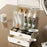 Cosmetic Organizer Box Transparent Flip Top Desktop Vanity Drawer Storage Lipstick Holder - Creamy White - 6
