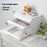 4 Drawer Storage Cabinet Office Home A4 File Documents Stationery HIPS + ABS Desktop Organizer - White - 3