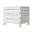 4 Drawer Under Desk HIPS + ABS  Storage Cabinet Office Home A4 File Documents Stationery Organizer with Wheels - White - 1