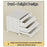 4 Drawer Under Desk HIPS + ABS  Storage Cabinet Office Home A4 File Documents Stationery Organizer with Wheels - White - 2