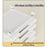 4 Drawer Under Desk HIPS + ABS  Storage Cabinet Office Home A4 File Documents Stationery Organizer with Wheels - White - 3