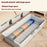 Under Bed Clothes Bedding PP Storage Box Foldable Double-Sided Lid Dustproof Organizer with Wheels, 100x50x28.5cm - Grey - 6