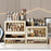 1-Layer Cabinet Desktop PP Organizer Transparent Door Stationery Cosmetics Storage Box - 3