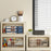 1-Layer Cabinet Desktop PP Organizer Transparent Door Stationery Cosmetics Storage Box - 4