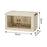 1-Layer Cabinet Desktop PP Organizer Transparent Door Stationery Cosmetics Storage Box - 6