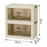 2-Layer Cabinet Desktop PP Organizer Transparent Door Stationery Cosmetics Storage Box - 5