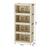 4-Layer Cabinet Desktop PP Organizer Transparent Door Stationery Cosmetics Storage Box - 2