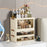 1-Layer Cabinet + 2-Layer Drawer Desktop PP Organizer Transparent Door Stationery Cosmetics Storage Box - 2