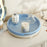 Multifunctional Rotating Desktop Organizer Large Capacity Round Storage Tray for Cosmetics Fruit Aromatherapy - Blue+Yellow+Transparent - 7