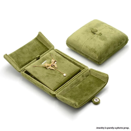 Double Open Velvet Large Pendant Storage Box Jewelry Case for Necklaces / Bracelets - 1