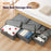 Underbed Storage Box 76 x 38 x 17cm Large Capacity Compartment Organizer Waterproof for Shoes / Clothes Sorting - Grey - 2