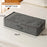 Underbed Storage Box 76 x 38 x 17cm Large Capacity Compartment Organizer Waterproof for Shoes / Clothes Sorting - Grey - 5
