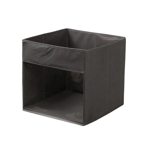 Storage Box Foldable Organizer Clear Window Multi-Function Container for Books Miscellaneous Items - 1