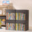 Storage Box Foldable Organizer Clear Window Multi-Function Container for Books Miscellaneous Items - 3