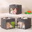 Storage Box Foldable Organizer Clear Window Multi-Function Container for Books Miscellaneous Items - 4