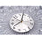 WM97 50 x 50cm Wrought Iron Wall Clock for Living Room Home Decor Quartz Clock Rhinestone Accents - 4