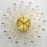 WM445 50 x 50cm Wrought Iron Wall Clock for Living Room Home Decor Quartz Clock Rhinestone Accents - 1
