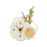 JT23206 Modern Floral Wall Clock Wood Metal Silent Clock for Living Room Bedroom Decor - 1
