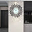 Creative Iron Glass Wall Clock Decorative Silent Quartz Clock for Living Room, 38x38cm - Black - 3