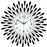 Creative Iron Glass Wall Clock Decorative Silent Quartz Clock for Living Room, 60x60cm - 1